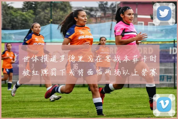 世体报道罗德里戈在客战本菲卡时被红牌罚下或将面临两场以上禁赛处罚
